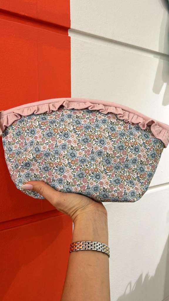 Neceser redondo impermeable flor Paula 