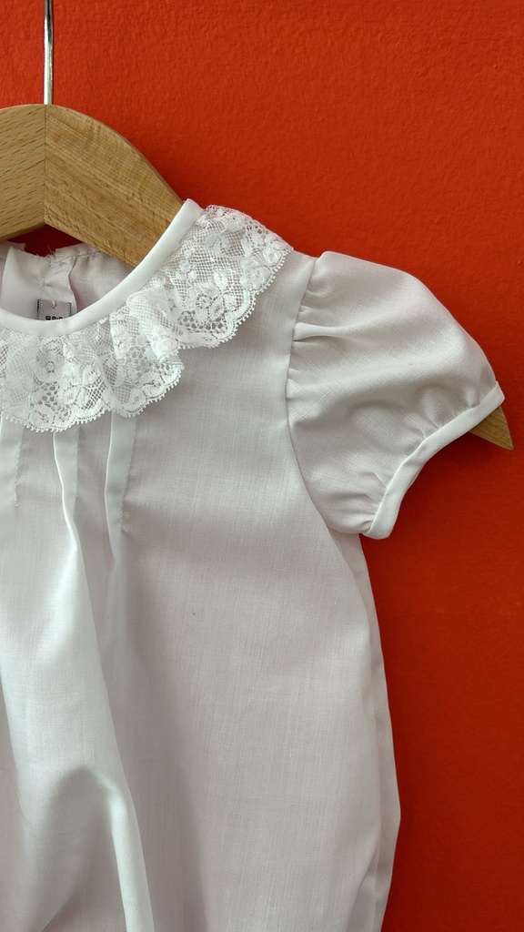 Pelele blanco encaje Petit