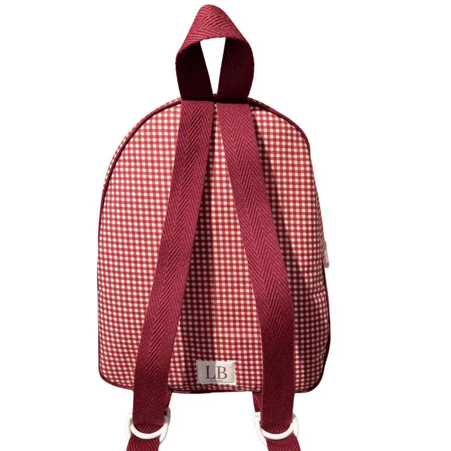  Mochila infantil impermeable vichy granate