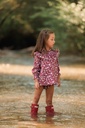 Vestido flor roja 