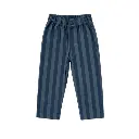 PANTALÓN RECTO MICROPANA NIÑO RAYAS GRUESAS AZULES CIRCO