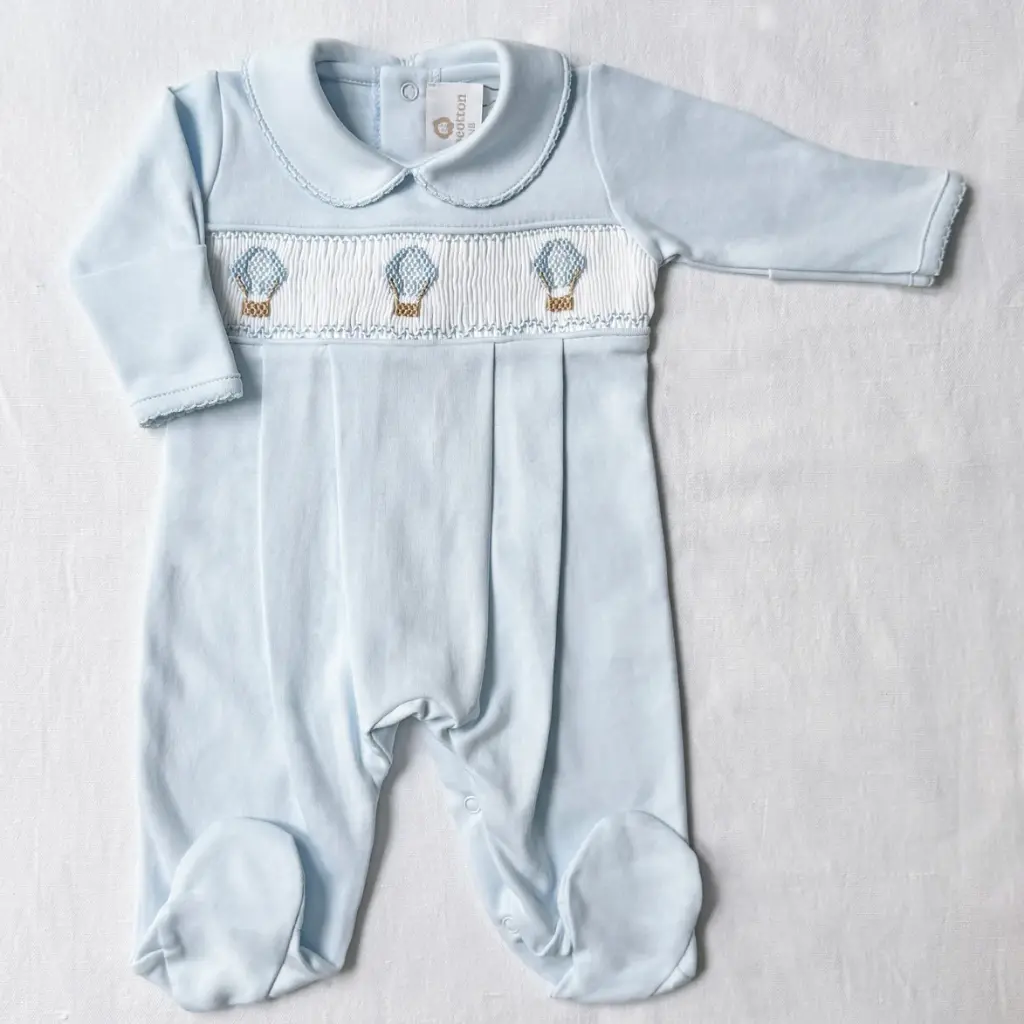Pijama enterizo globos celeste