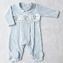 Pijama enterizo globos celeste