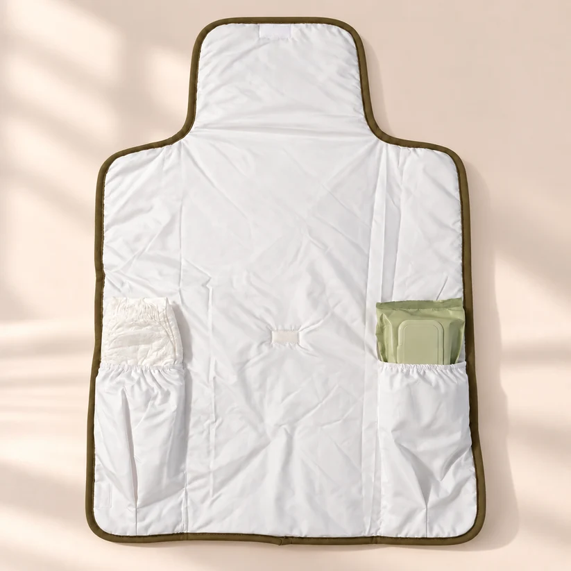 Cambiador de Paseo Impermeable - Eucalipto Mostaza