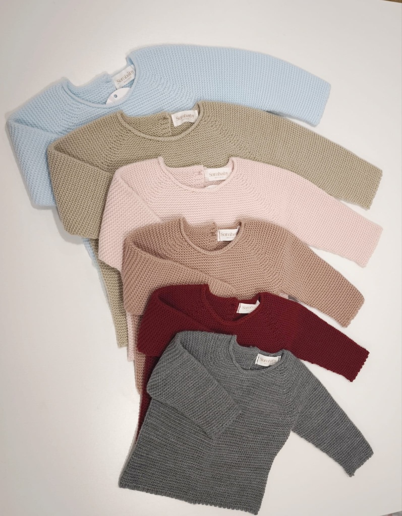 Jersey liso invierno beige