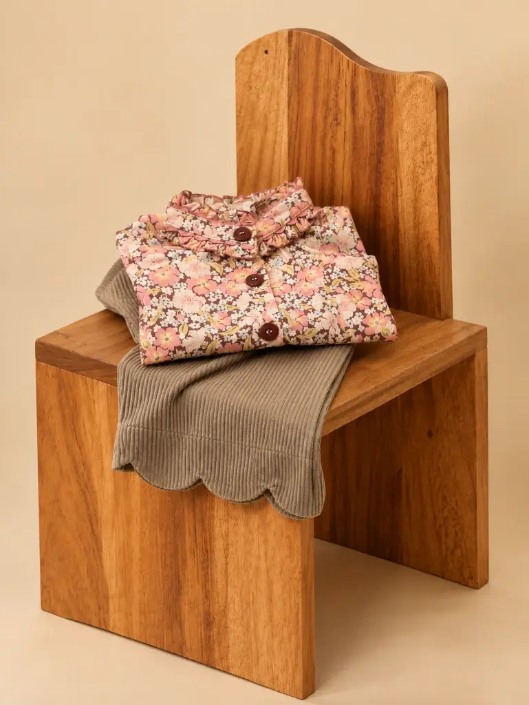 BLUSA CUELLO ALTO FLOR DE ZUCCA