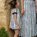 Falda mujer Lino 'Le ciel bleu'