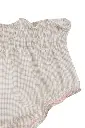 BRAGUITA NIÑA VICHY BEIGE Y DETALLE ROSA