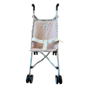 Silla de muñecas vichy rosa y flor Jimena