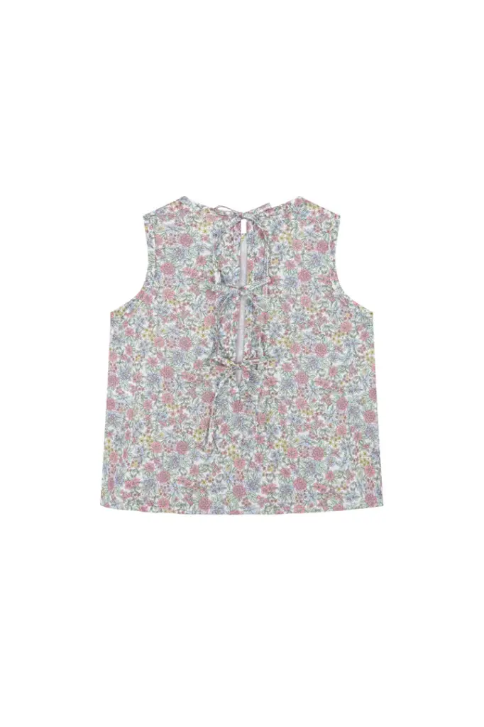 Blusa lazadas flores colores 