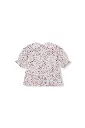 BLUSA CRUZADA FLORES ROSAS Y VERDES