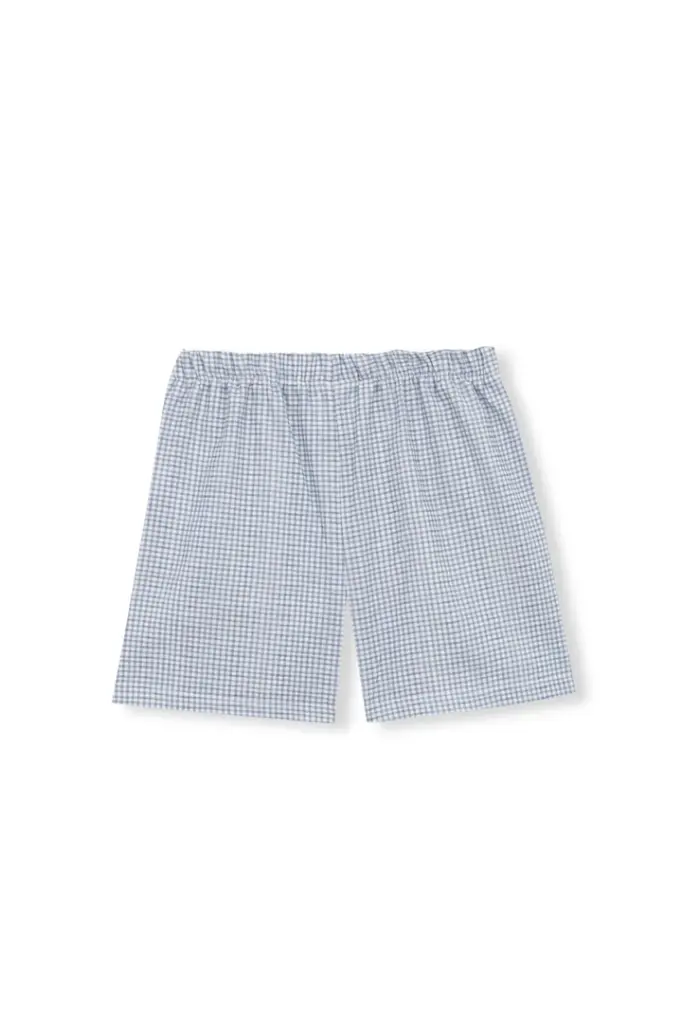 PANTALÓN CORTO VICHY AZUL 