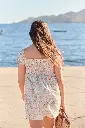 Vestido frunces mujer 