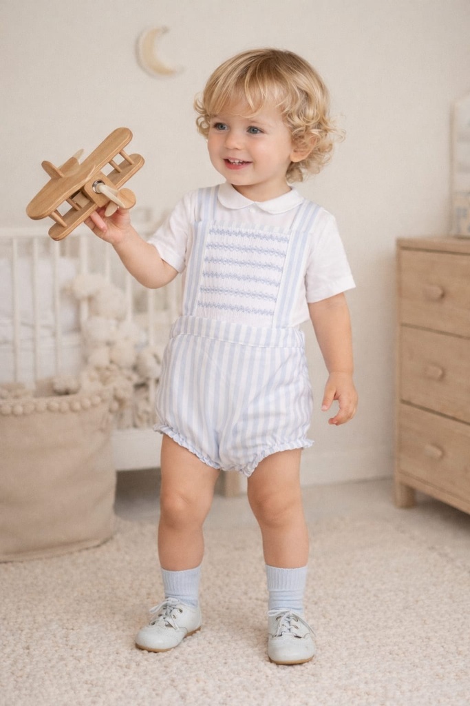 RANITA CAPRI RAYAS AZUL