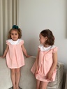 Vestido Vichy salmón 