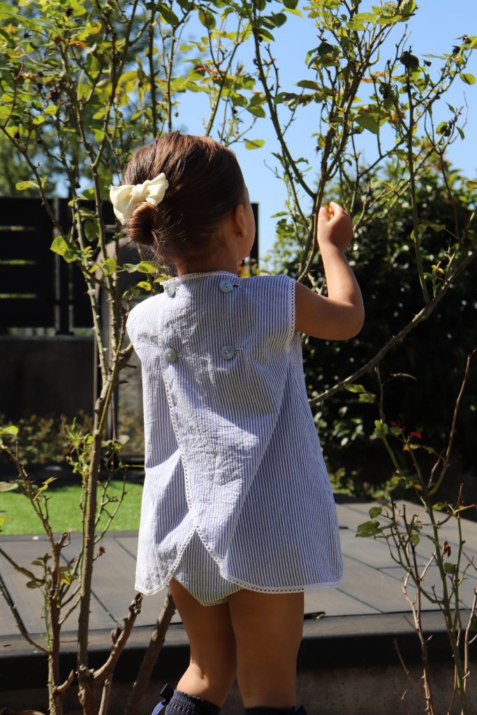 VESTIDO CHLOE NAVY RAYADO