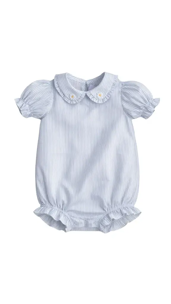 PELELE MANGA ABULLONADA RAYAS AZULETTI CON MARGARITA