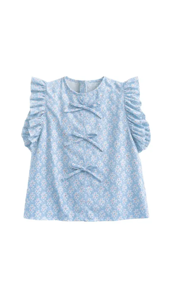 BLUSA LAZADAS DELANTERAS FLORES PICCOLINI