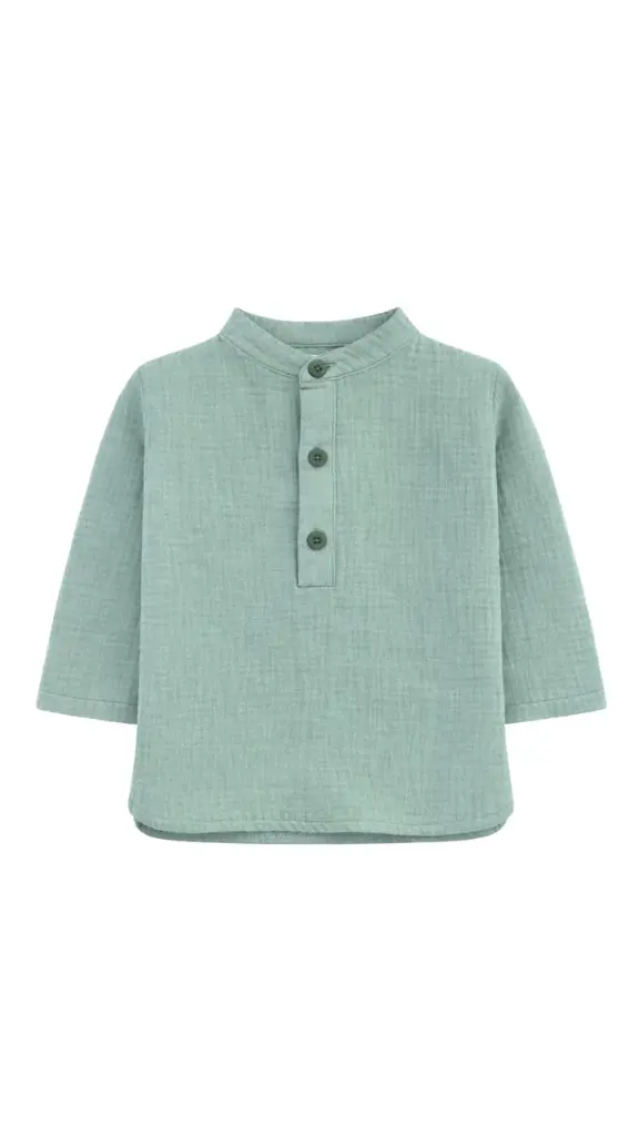 POLERA CUELLO MAO VERDE PRADINO