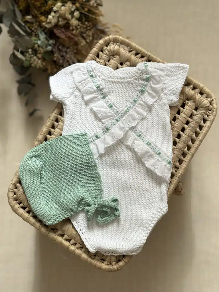Pelele Cayetana Mint manga corta