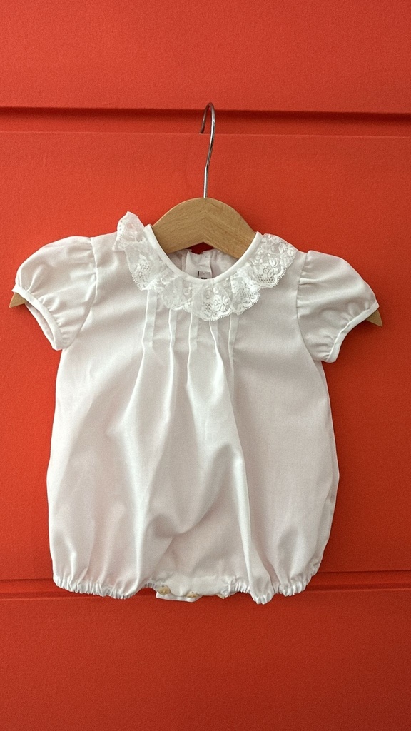 Pelele blanco encaje Petit