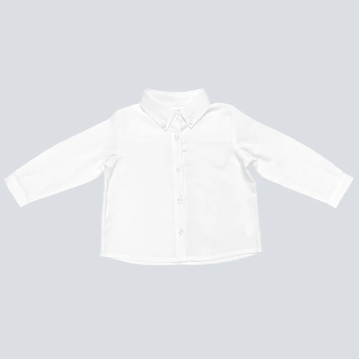 Camisa cuello oxford blanco