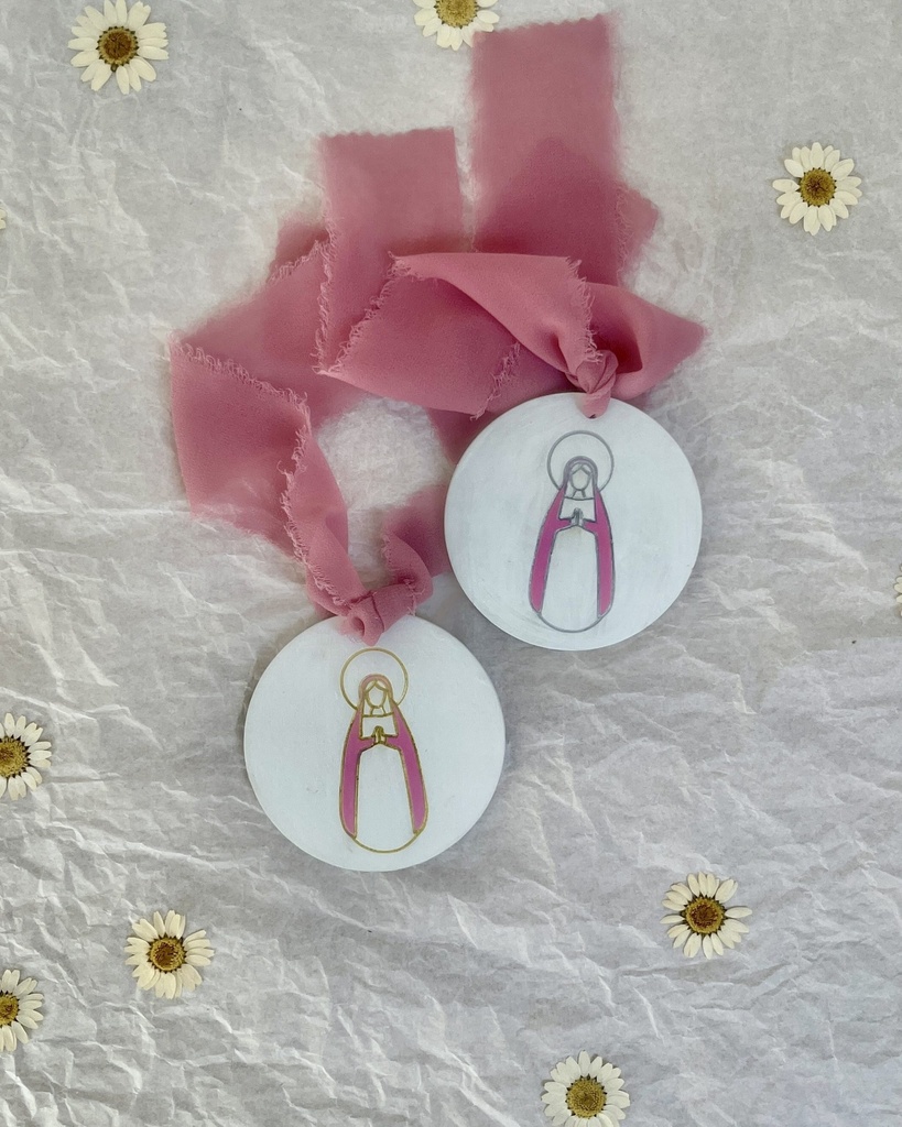 Medallón de cuna Virgen María
