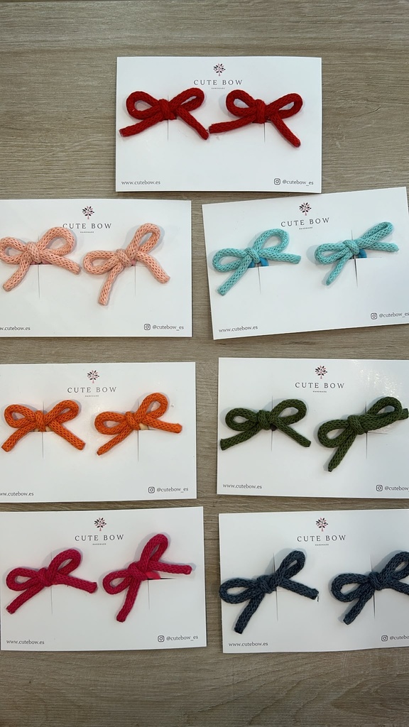 Pack lazos crochet con goma 