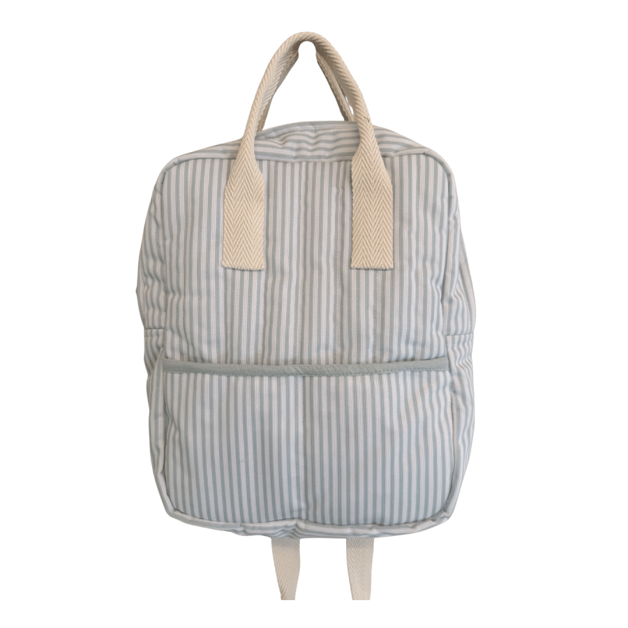 Mochila infantil cuadrada raya mint 