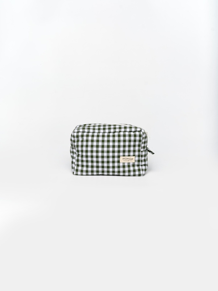Neceser vichy verde