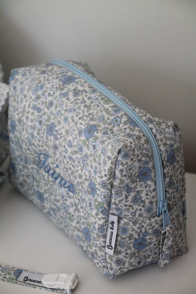 Neceser impermeable Fiori azul