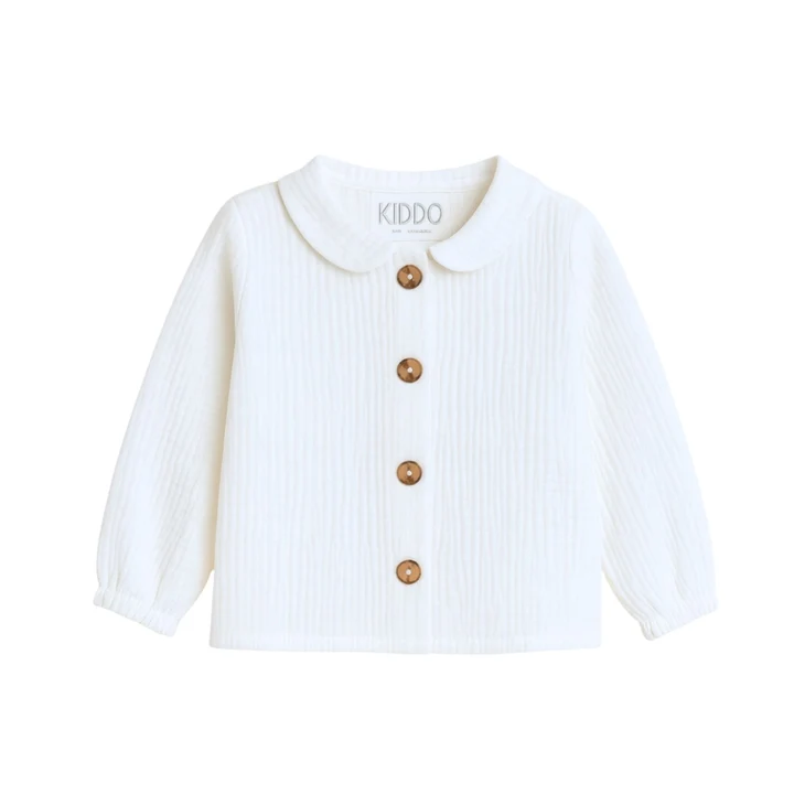 CAMISA BAMBULA BLANCO MERENGUE BEBÉ