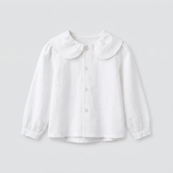 Blusa petalos oxford blanco