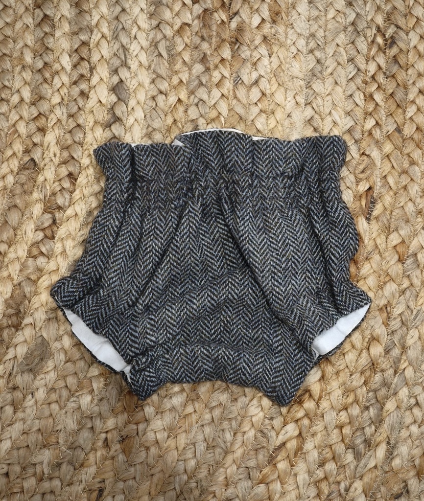 Cubrepañal espiga gris
