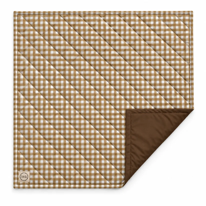 Manta de Juegos Impermeable - Bidi Vichy Beige