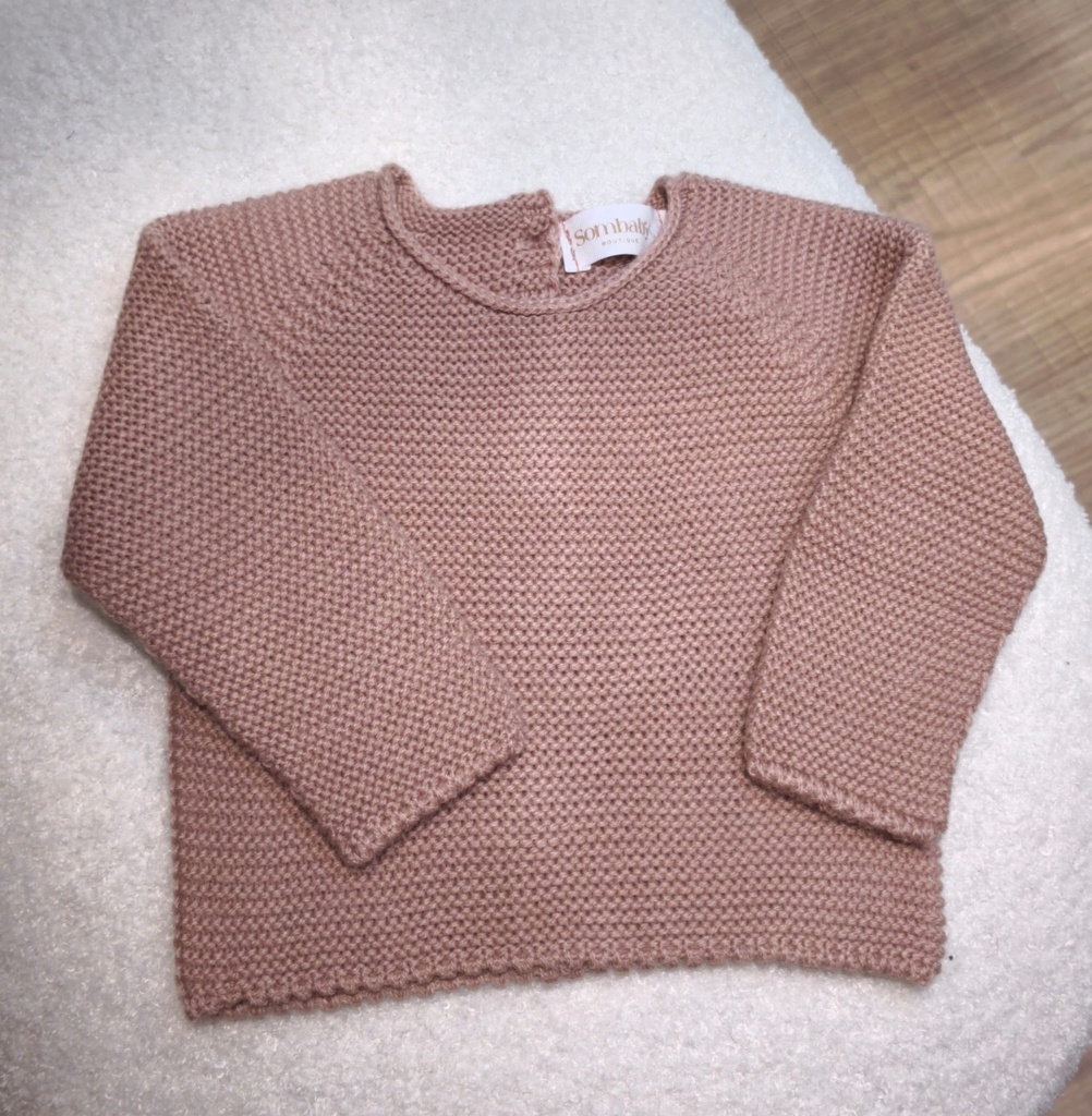 Jersey liso invierno rosa empolvado