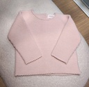 Jersey liso invierno rosa bebé