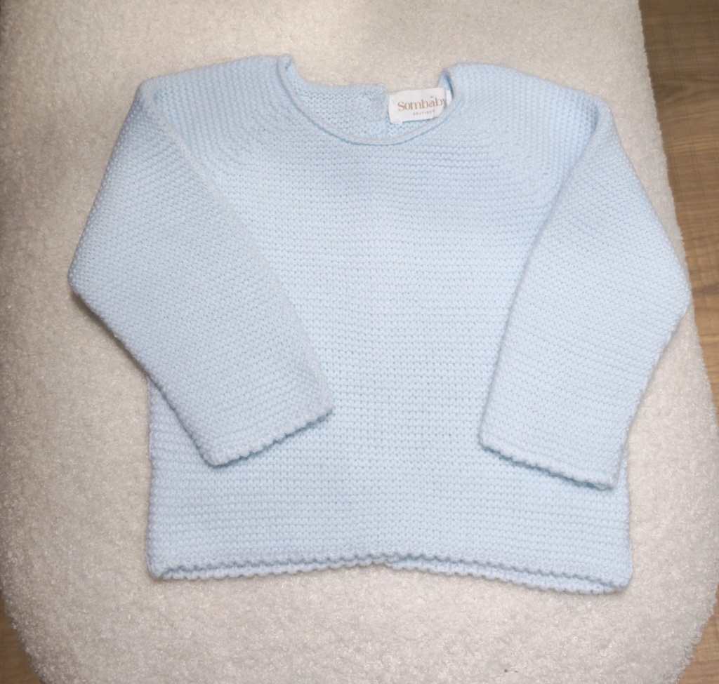Jersey liso invierno azul celeste