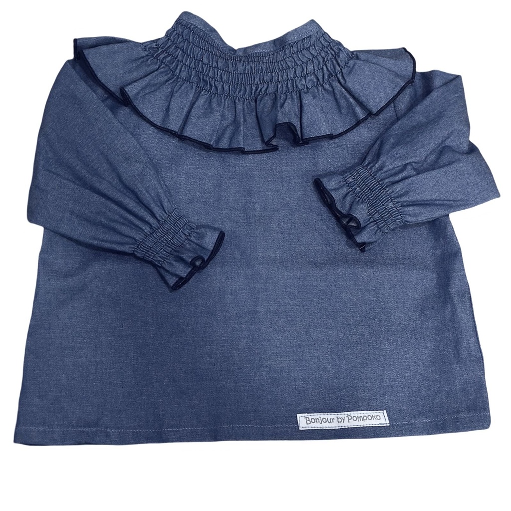 Blusa Denim Blue Mamá 