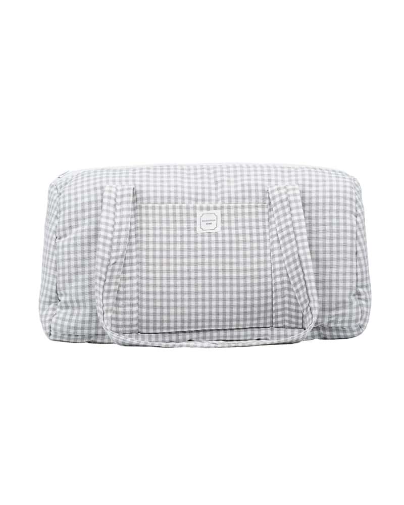 Bolso de deporte Vichy gris impermeable 