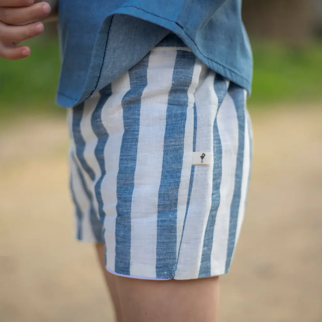 Pantalon Lino azul