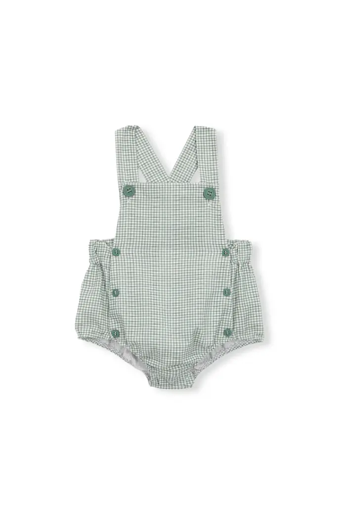 Peto bebe vichy verde