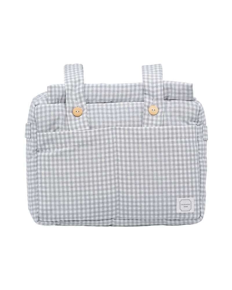 Bolso Carrito Grande Vichy Gris 