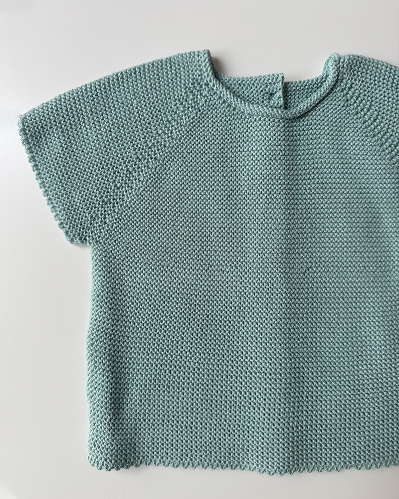 Jersey liso verde manga corta