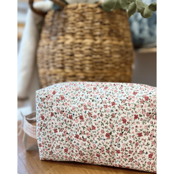 Neceser flor Sara y vichy nude 