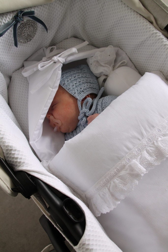 Saco de capazo piqué blanco