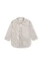 CAMISA CUELLO PALA VICHY BEIGE