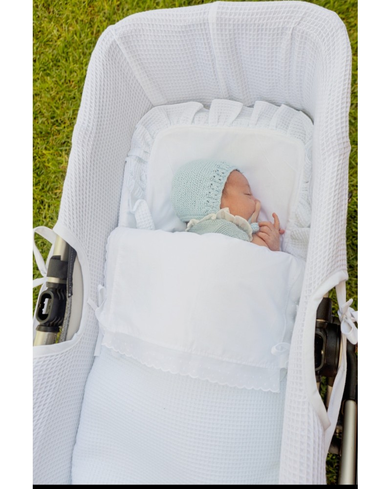 Cubrecapazo universal wafle Blanco