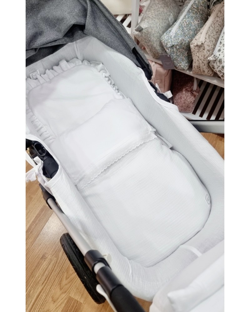 Cubrecapazo universal bambula Blanco