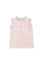 BLUSA VICHY ROSA Y FLORES 